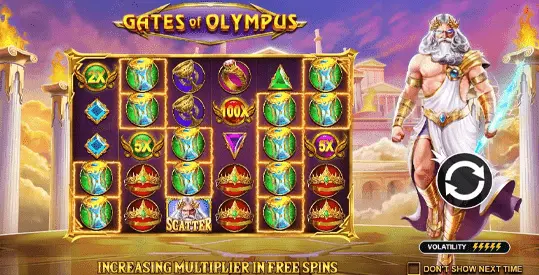Scatter symbol in Gates of Olympus slot game